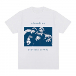 Slowdive T-s&auml;rk Fashion Unisex Harajuku Esteetiline Graafiline Ts&auml;rk Unisex Vintage Casual Oversize Liivapuuvillane T-s&auml;rk Dropshipping 2XL