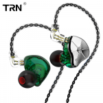 TRN STM &uuml;mmargune raudk&otilde;rvaklapid HIFI palaviku varustus Bass Standard Standard Crystal Copper Line 3.5mm without MIC sinine