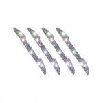 4 tk Praktilised kokkup&otilde;rkevastased dekoratiivsed keskkonnas&otilde;bralikud kleebised Kulumiskindlad ukse auto k&uuml;ljepeegli kokkup&otilde;rkevastased kleebised Automaatne stiil must