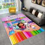 Armas Gabbys Dollhouse multifilmi vaibavaip kodu elutuppa magamistoa diivani uksemati sisekujundus, laste m&auml;nguala vaip libisemiskindel p&otilde;randamatt 160cm x 200cm