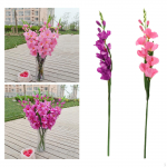 2 tk kunstlikud erksad gladioolililled F/