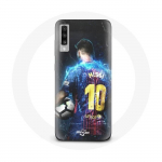 Coque pour Samsung Galaxy A50 Lionel Messi Club de football de Barcelone FCB
