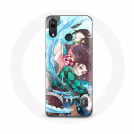 Coque pour Huawei P20 Lite Tanjiro et Nezuko Demon Slayer Kimetsu no Yaiba Anime