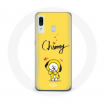 Coque pour Samsung Galaxy A20e BTS Bangtan Gar&ccedil;ons BT21 Chimmy Jimin Fond Jaune