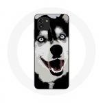 Coque pour Samsung Galaxy A03 Husky de Sib&eacute;rie Yeux Bleus