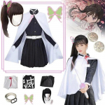 bilibili Tsuyuri Kanao Kost&uuml;&uuml;m Anime Demon Slayer Kimetsu No Yaiba Tsuyuri Kanao Cosplay Kost&uuml;&uuml;m &Uuml;htne Naiste Kimono Haori L-(Costume+Wig)