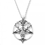 Vintage Pan God Skull Ripatsid Kaelakee Meeste Mood Pentagram Kitsepea Ripats Kett Unisex Luck sulamist gooti kaelakee Ehted