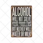 Retro alkohol-m&auml;rgid naljakas metallist tahvel Vintage &otilde;lletaldrikud Baar Pubiklubi Meeste koopa seinakaunistus Kodukaunistus 20x30cm 20x30cm