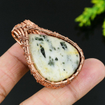 Natural Variscite Gemstone Handmade Copper Wire Wrap Gift Pendant 1.97 a7e58