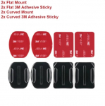 GoPro Hero 12 11 kiivrile kleepuvad kleepuvad kinnitused, lame kumer 3M kinnitus GoPro jaoks 11 10 9 8 7 6 5 Insta360 X3 DJI tegevuskaamera