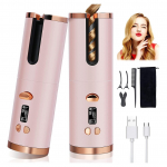 Juhtmeta automaatne juuksekoolutaja Juhtmeta lokirulli USB-laetav LCD-ekraan Keraamiline lokkis lokirulli kujundamise t&ouml;&ouml;riistad