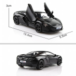 5-tolline metallist autosimulatsioon, peen survevalu ja m&auml;nguasjas&otilde;iduk McLaren 650S Supercar RMZ city 1:36 sulamist mudelikingitused lastele