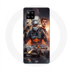 Coque Maniacase pour Samsung Galaxy A42 5g Max Verstappen F1 art wallpaper
