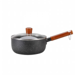 Multifunktsionaalne lumepott mittenakkuva panniga k&ouml;&ouml;gin&otilde;ud roostevabast terasest piimapott k&ouml;&ouml;k praktiline kaanega kastrul 18cm must