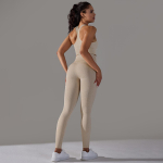 Nessaj &Otilde;mblusteta j&otilde;usaali&uuml;likonnad Naiste joogakomplekt K&otilde;rge v&ouml;&ouml;kohaga p&uuml;ksid Push Up Fitness rinnahoidja 2 t&uuml;kki Spordir&otilde;ivad S