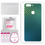 apgo Protective Skin Sticker for the back compatible with Lenovo K5 play, Wrap Film, Foil, Vinyl - Pattern Carbon Chameleon CAKA1