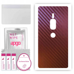 apgo skin sticker film foil vinyl for the BACK compatible with Sony Xperia XZ2 Premium, scratch-resistant, easy to install - Carbon Chameleon CAKA5