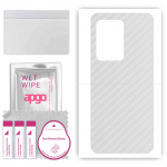 apgo Protective Skin Sticker for the back compatible with Oukitel WP17, Wrap Film, Foil, Vinyl - Pattern Transparent Carbon