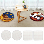 4pc Round/Square Blank latch and hook Rug Kit Canvas Craftwork diy Decor