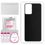 apgo Protective Skin Sticker for the back compatible with Infinix Note 12i, Wrap Film, Foil, Vinyl - Pattern Carbon Black