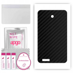 apgo Protective Skin Sticker for the back compatible with Asus Fonepad K004, Wrap Film, Foil, Vinyl - Pattern Carbon Black