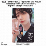 TXT 2. albumi kordusv&auml;lanne The Chaos Chapter 2 Fight Or Escape fotokaart postkaart Beomgyu - PC (E ver.)