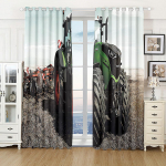 2 tk odavad 3D traktorauto talumaisem taevas &otilde;hukesed akknaknad kardinad elutuppa magamistuppa valance kaunistus tasuta saatmine W50H130(CM)x2&Hook