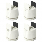 4 tk M&ouml;&ouml;bli T&otilde;stikud Libisemiskindlad 1500 naela Kandev&otilde;imega Lauajala Padjad K&otilde;rguse ja Laiuse Reguleeritavad Raskekaalulised Vildiga Kaetud Alusega Voodiraami T&otilde;stikud L aprikoosi