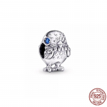 Uus S925 Sterling H&otilde;be Lemmikloom Kass Koer Rebane &Ouml;&ouml;kull Kilpkonn Loomade Seeria Elevant Amulett Helmes Sobib Originaal K&auml;ev&otilde;ru DIY Ehted