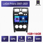 Autoraadio LADA Priora 2007-2021 2-diinilise auto multimeediumipleieri jaoks Android Auto autostereo 1+16 GB 1+16GB,black