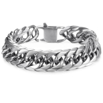 8-14mm Curb Rombo l&uuml;likett k&auml;ev&otilde;ru meestele 316L roostevaba teras kett h&otilde;bedane 6mm18cm h&otilde;be