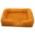 Suur koeravoodi Koerast pehme lemmikloomavoodi Talvine paksenenud alus Koera magamislavats Diivan Eemaldatav alus Koer V&auml;ike suur koer ruudukujuline koerakuut M 50x40x14cm
