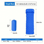 &Otilde;ues magamismatt, telkimine, t&auml;ispuhutav madrats, pump, &uuml;likerge &otilde;hkpadjaga reisimatt peatoega matkamiseks