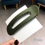 J&auml;&auml;tunud juukseklamber suur pardnokk-klamber Korea k&uuml;lgklamber seljapea juuksed suured klambrid tukk Barrette juuste kujundamise t&ouml;&ouml;riistad aksessuaarid 1PC-11.1*3.3cm roheline