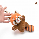 2024 12cm Lesser Panda pl&uuml;&uuml;sist m&auml;nguasja v&otilde;tmehoidja p&uuml;hadekink pl&uuml;&uuml;sist looma seljakott ripats Loomaaia suveniir Armsad nukud Mori loomad as the picture