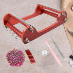 Puidust helmestega kangastelgede komplekt ehete valmistamisel kudumine algajatele puidust komplekt, isetegemise kaelakeed