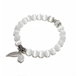 Ehtne kassisilmade kivist k&auml;ev&otilde;ru naistele naturaalsest kuukivist k&auml;ev&otilde;ru, lehtedest ripatsiga k&auml;ev&otilde;ru, roosa opaal-brazalete t&uuml;druks&otilde;bra kingitus