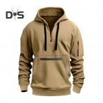 S&uuml;gistalv Meeste kapuuts T&otilde;mblukk Dekoor Kapuutsiga Pikad Varrukad Lahtised Puhasv&auml;rvilised Mitme taskuga Pingutusn&ouml;&ouml;riga Elastne Mansett Pullover Top M hall