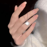 Lihtne Kuukivi Kest Ripats Kaelakee H&otilde;bedane V&auml;rv Rangluu Kett Choker Naistele T&uuml;drukutele Elegantne Ehted Aksessuaarid Kingitused