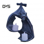 Nahkhiire seina teek&uuml;&uuml;nlahoidja Kahe k&uuml;&uuml;nlaga gooti nahkhiirte k&uuml;&uuml;nalde k&uuml;&uuml;naldega Halloweeni nahkhiire k&uuml;&uuml;nlajalg rippuv kaunistus kodukaunistuseks must