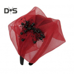 Retro juuksepael naiste pulmade peaees helmed v&otilde;rkdekooriga t&otilde;stetud juukser&otilde;ngas prantsuse stiilis ballipeapael lilla