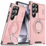 Luksuslik 360 &deg; p&ouml;&ouml;rlev peidetud metallist r&otilde;ngaga autohoidja soomustelefoni &uuml;mbris Samsung S24 Ultra S21 S22 S23 Ultra Plus S20 FE A54 A15 jaoks