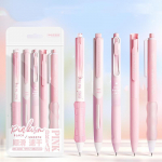 4/5/6/7tk Fashion Geelpliiats Simplicity Korea &uuml;hev&auml;rviline seeria kirjatarvete geelpliiats 0,5 mm musta tindiga v&auml;ljal&otilde;igete albumi pliiats Armsad kirjutustarbed 5pcs