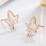 Lehtk&otilde;rvar&otilde;ngad Maple Leaf K&otilde;rvar&otilde;ngad Mori, V&auml;rske ja Armas Kaunis Naise stiilis Valge Vaher, K&otilde;rvar&otilde;ngad