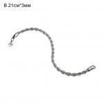 Yousheng Unisex K&auml;ev&otilde;ru Keerutatud Kett Hip Hop Stiil Roostevaba Teras Poleeritud Roostevastane Hippie Rockstaar Laulja Klubi Pidu Randmekehe A h&otilde;be