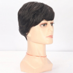 Men's mixed color short hair 4inch