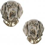 Weimaraner, Grey Ghost - Dog statue, hanging bust, unique decoration for dog lover by Art-Dog brand