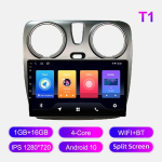 Androidi autoraadio Renault Lodgy 2016-2021 jaoks Multimeediapleier Peaseade Stereo GPS-navigatsioon BT WIFI 1+16GB 1+16GB gray