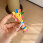 2tk T&uuml;drukutele Elastsed kummipaelad Lapsed Telefon Traat Juukselipsud Spiraalsed juuksepaelad Juuksen&ouml;&ouml;r hobusesaba Juuste aksessuaarid 2pcs