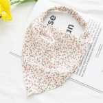 Suvine tr&uuml;kkimine Juuksesall Scrunchies Vintage Triangle Bandanas Juuksepael Peapael Elastsed Juuksepaelad Peakatted Juukseaksessuaarid 1PC valge